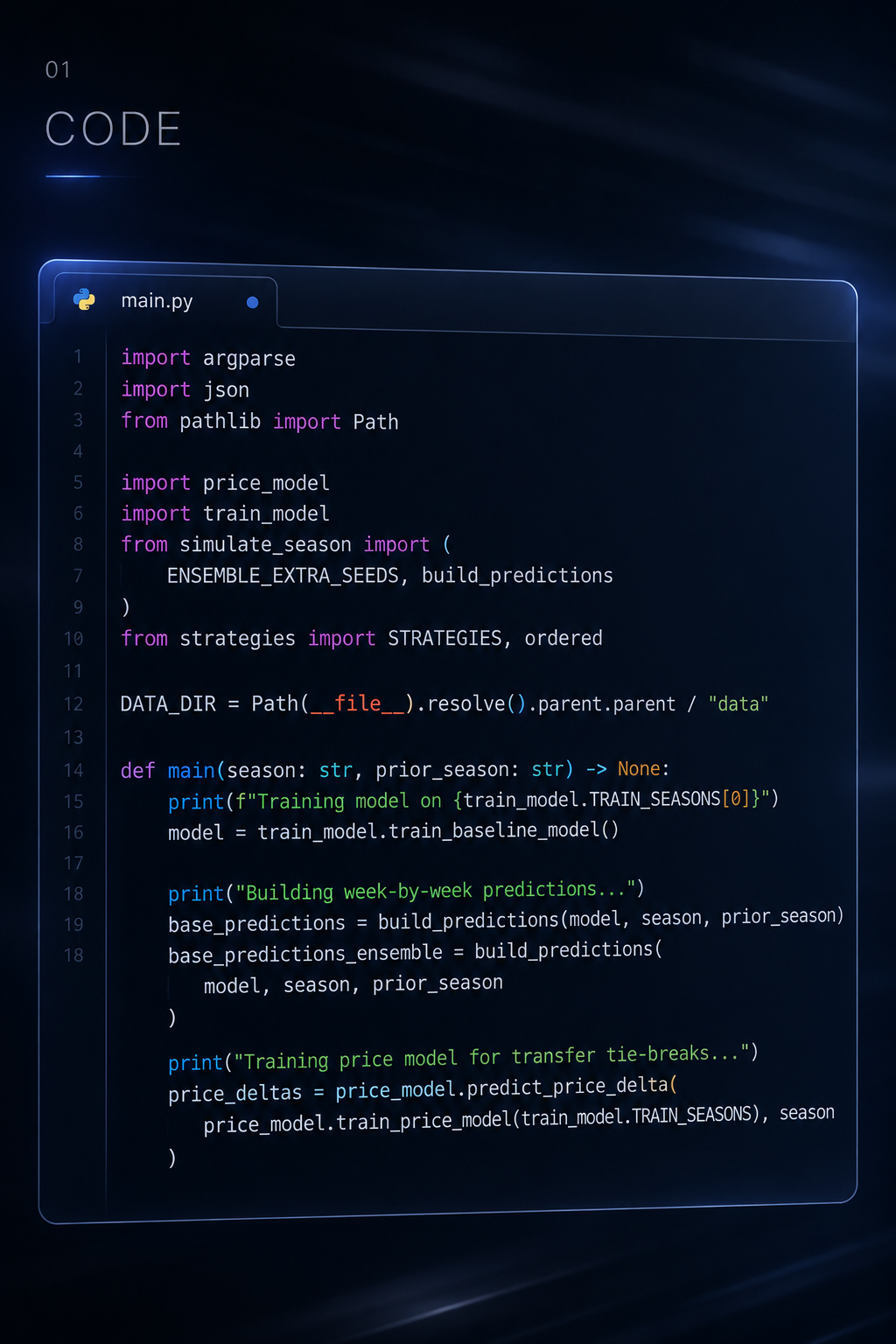 Python code in a premium dark editor